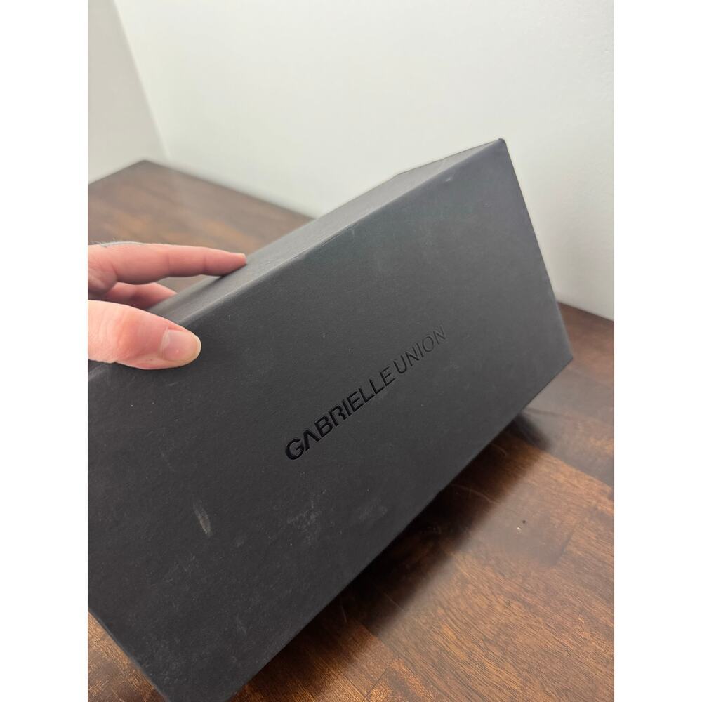 Fashion to Figure X Gabrielle Union Clear & White Wedge Heel Mules Size 6 NIB - Picture 13 of 13